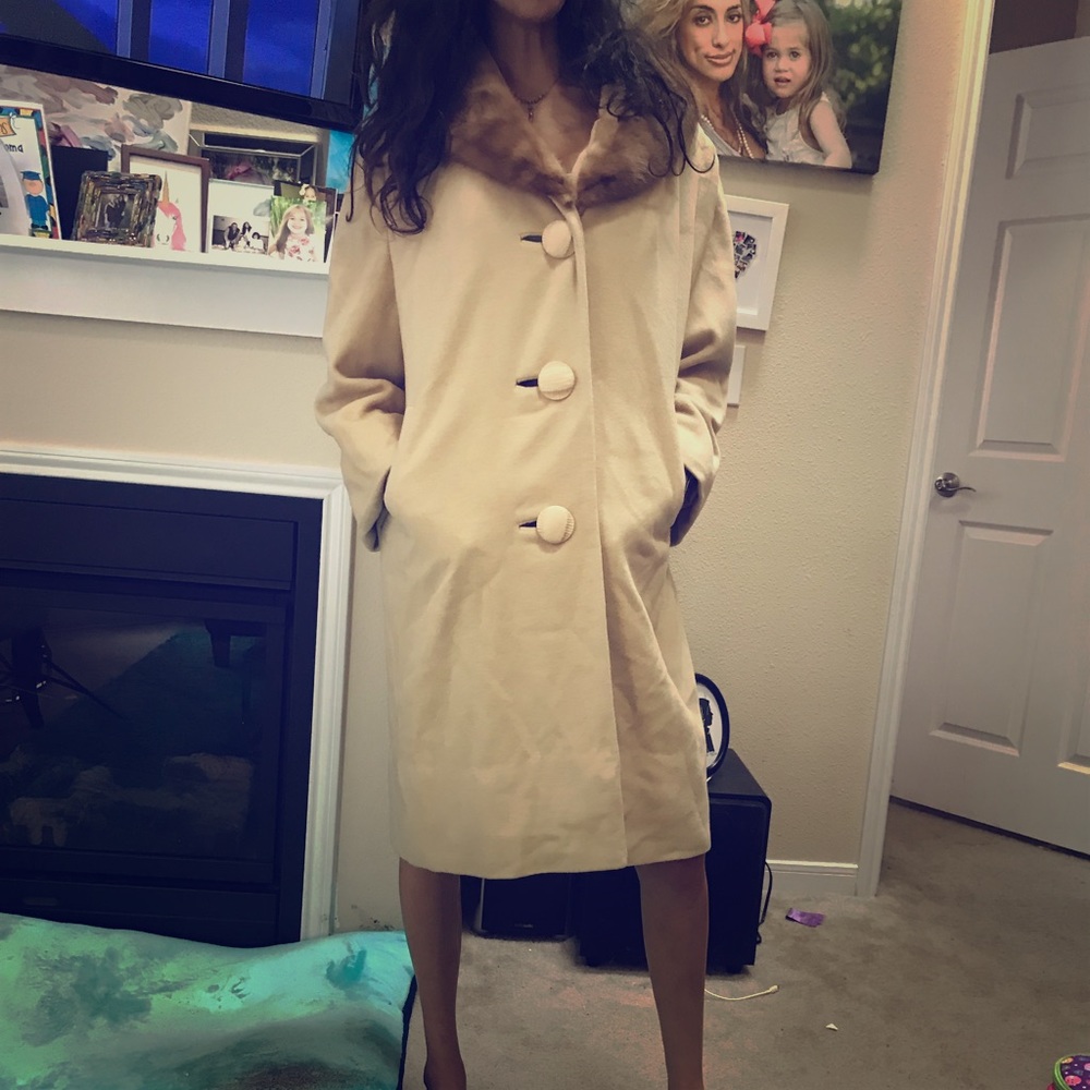 Mink and cashmere jacket